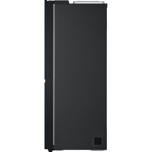 LG NatureFRESH™ American Fridge Freezer - Matte Black - Side shot