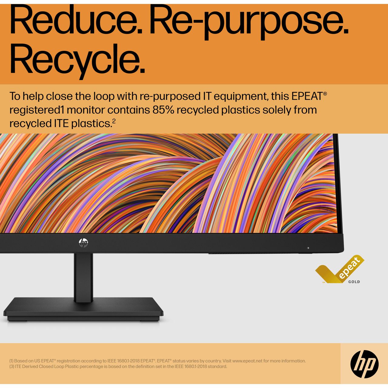 HP V27i FHD Monitor good 27'