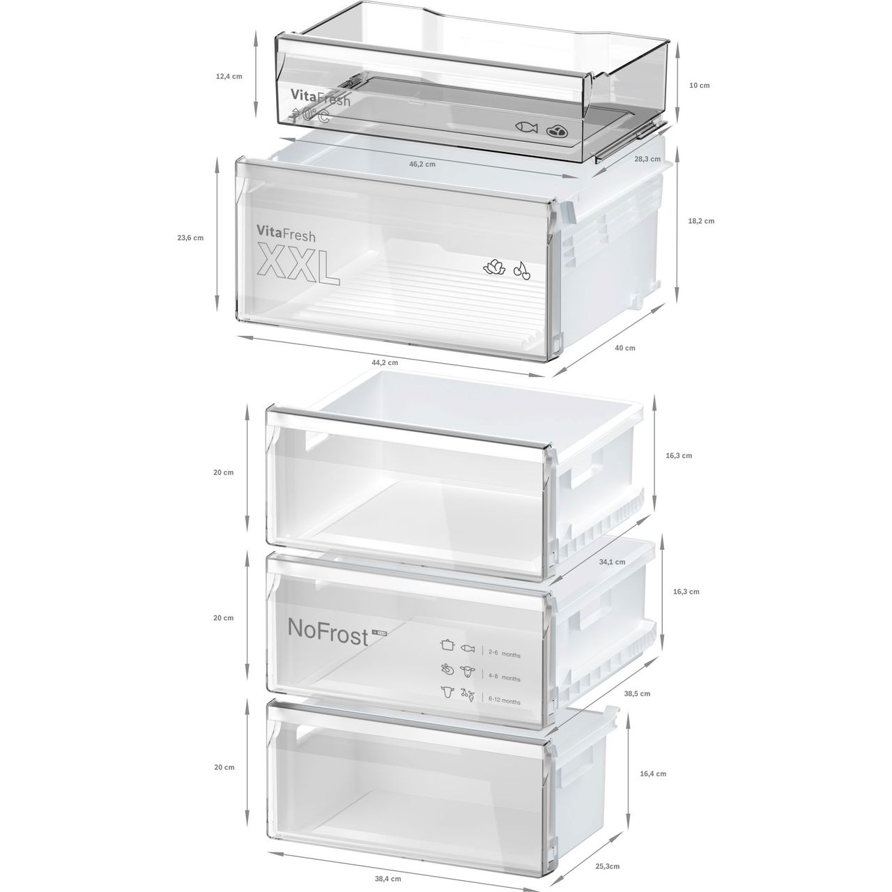 KGN392LBFG_SSE | Bosch Fridge Freezer | ao.com