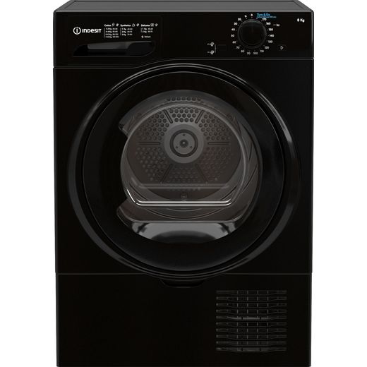 Indesit I2D81BUK 8Kg Condenser Tumble Dryer - Black - B Rated