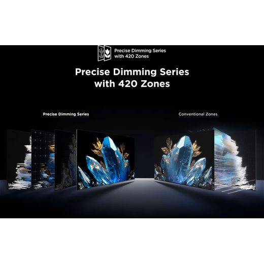 TCL 85" 4K Ultra HD QLED Smart Google TV - annotation -  dimming shot