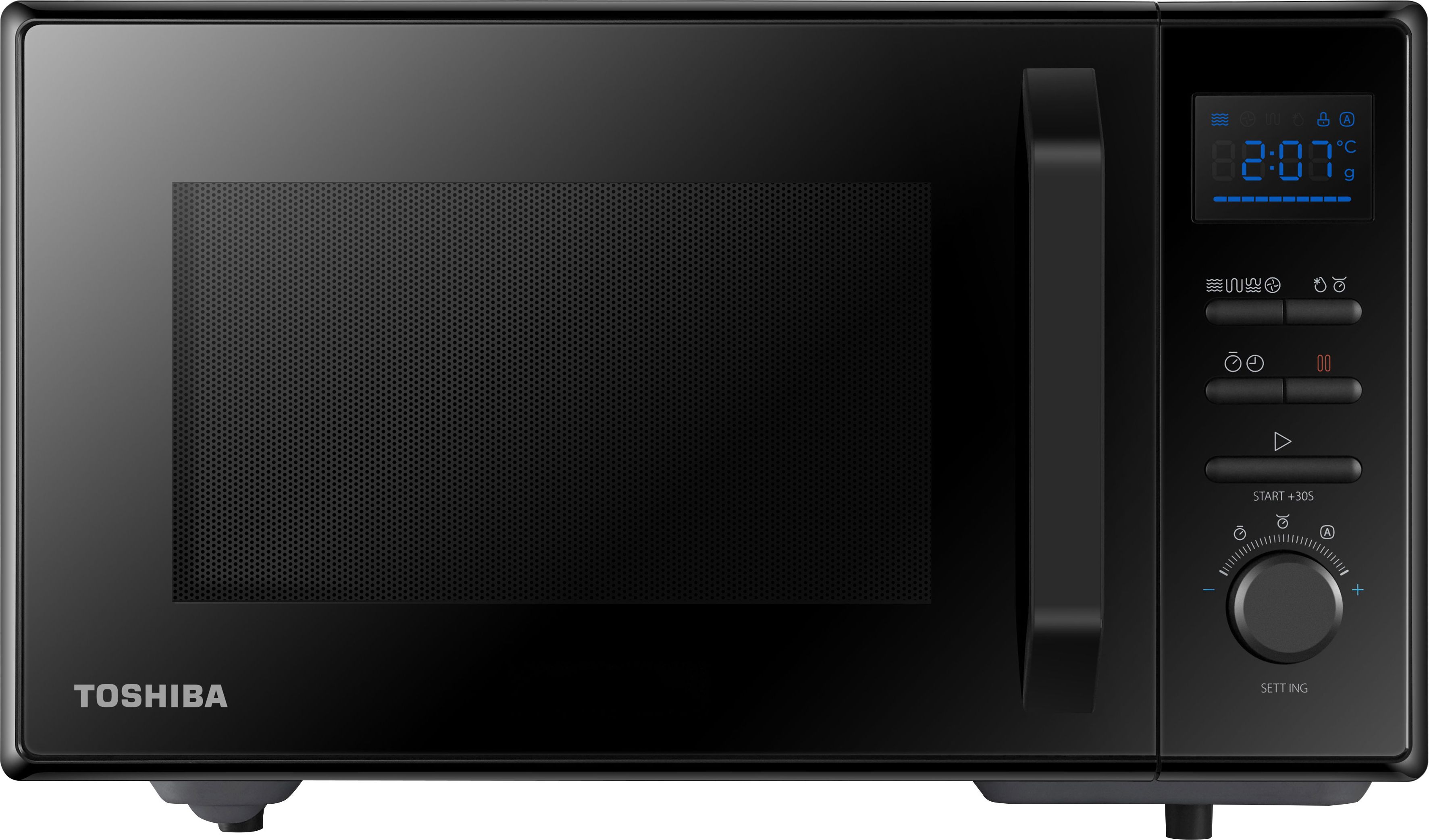 Toshiba MW2-AC25TF(BK) 31cm High, Freestanding Small Combination Microwave Oven - Black, Black