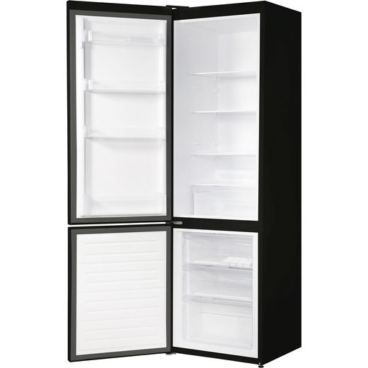 Russell Hobbs RH180FF541E1B 70/30 Freestanding Fridge Freezer in Black - Doors open