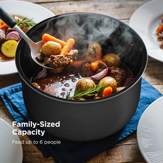 Ninja Pressure Cooker - Black / Grey - Annotation - Family sized