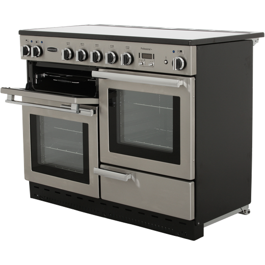 Rangemaster Professional Plus 110cm Electric Range Cooker with Induction Hob - Stainless Steel