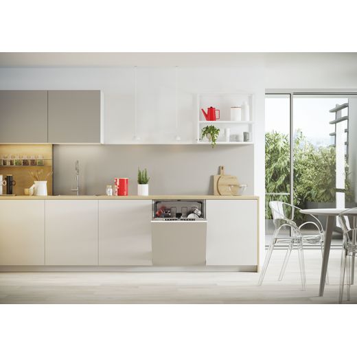 Hoover Integrated Standard Dishwasher - Silver  - Dishwasher in counter in kitchen shot