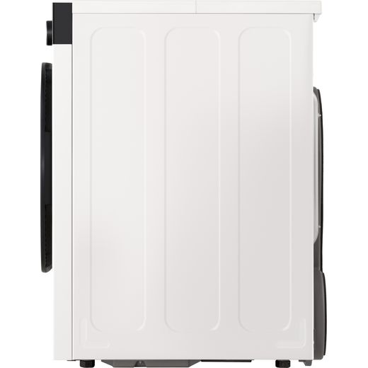 LG RHX5010THB Wifi Connected 10Kg Heat Pump Tumble Dryer - White - side shot
