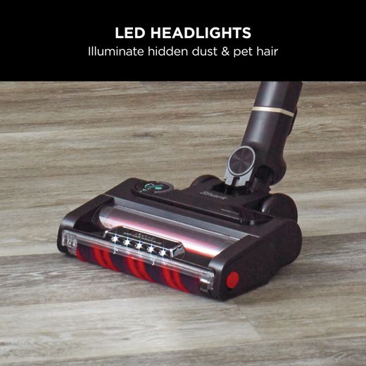 Shark Stratos with Anti-Hair Wrap Plus & Clean Sense IQ IZ400UKT Cordless Vacuum Cleaner with up to 60 Minutes Run Time - Charcoal Grey / Copper - LED headlights