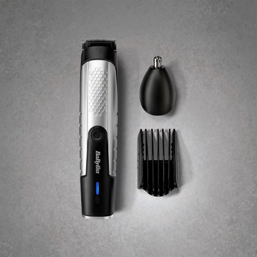 Babyliss Lithium Power Beard Trimmers Grey - Beard trimmer on grey surface with 2 heads
