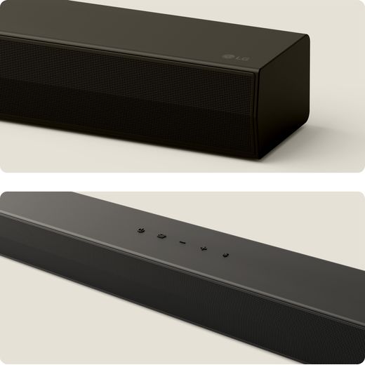 LG US60T.AGBRLLK Bluetooth 3.1 Soundbar - Black - Close up detail shot