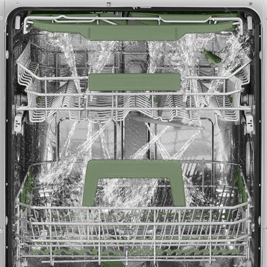 Smeg Integrated Standard Dishwasher - Black - Close up inside shot