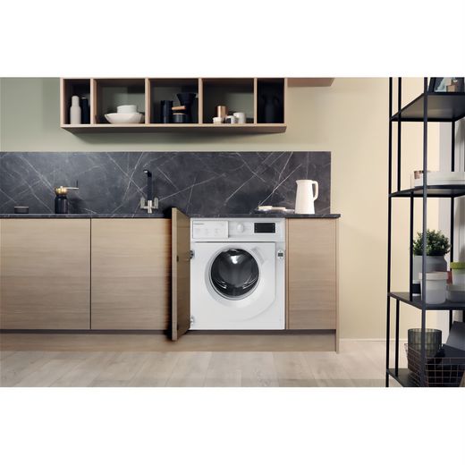 Hotpoint Integrated 7Kg / 5Kg Washer Dryer - White - Washer dryer in kitchen