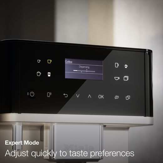 Miele MilkPerfection CM6560 Bean to Cup Coffee Machine - Graphite Grey Pearl Finish - Annotation - Expert Mode