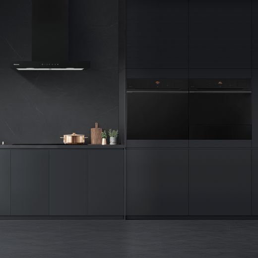 Hisense CH6T14BBUK 60cm Chimney Cooker Hood - Black - Cooker hood in kitchen