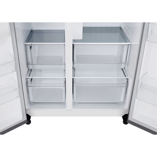 LG NatureFRESH™ American Fridge Freezer - Prime Silver - Close up inside shot
