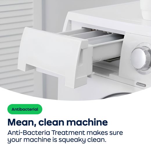 Hoover Pro Wash Series 3 HBR 410BL8-80 10kg Washing Machine with 1400 rpm - White - AO Annotation - Anti-Bacteria