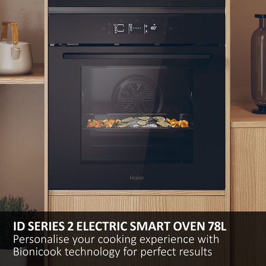 Haier ID Series 2 Built In Electric Single Oven - Black - Annotation - Smart connect shot