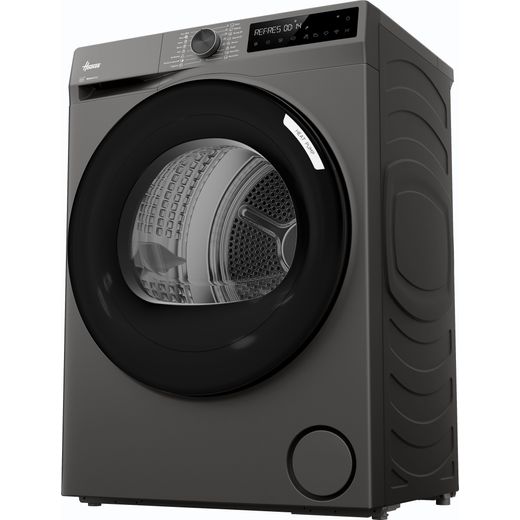 Hoover Pro Dry Series 3 HBR 10N2BRX-80 Wifi Connected 10Kg Heat Pump Tumble Dryer - Graphite - Left perspective shot