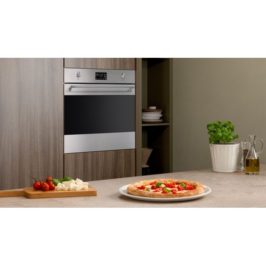 Smeg Classic SO6302TX Built In Electric Single Oven - Stainless Steel - Oven in kitchen shot 