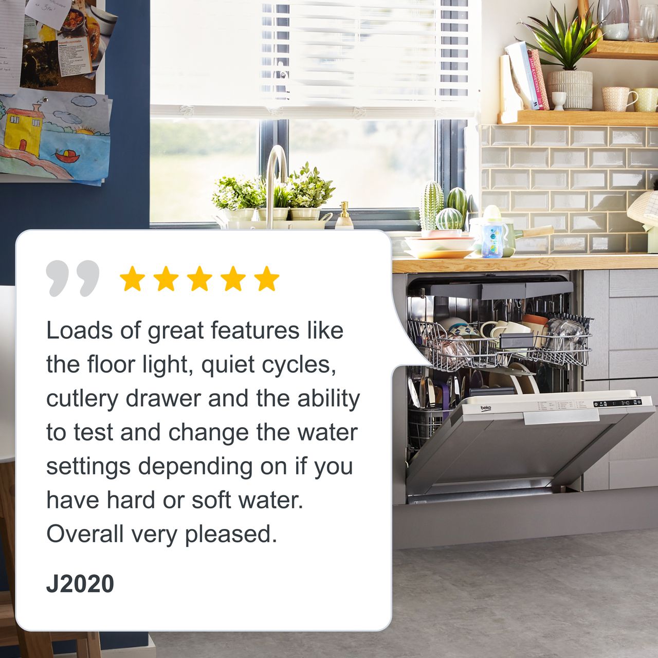 beko din28r22 fully integrated standard dishwasher