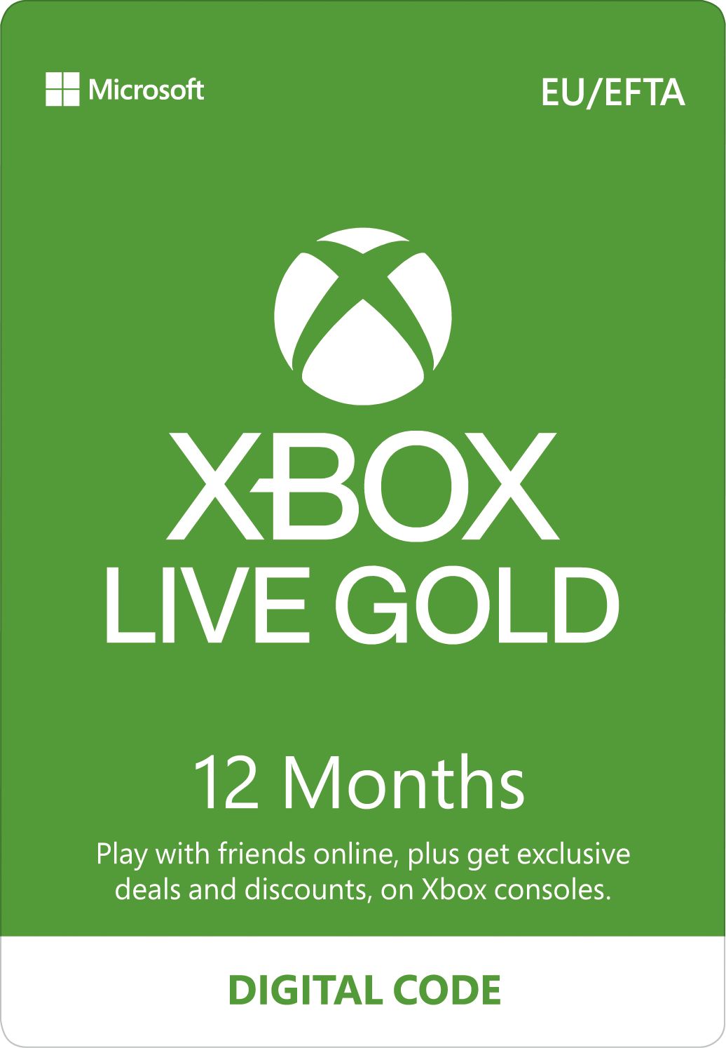 Xbox 12 Month Xbox Live Gold Membership – Digital Code