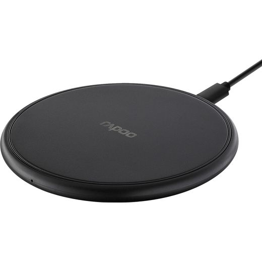 Rapoo XC100 Wireless Charging Pad for Wireless Charging Enable Smartphone & Tablet - Black