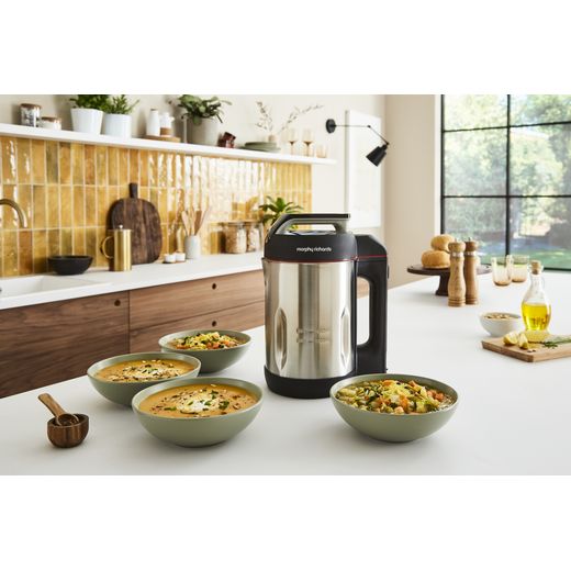 Morphy Richards Sauté and Soup 501014 1.6 Litre Soup Maker - Stainless Steel - Prepared food