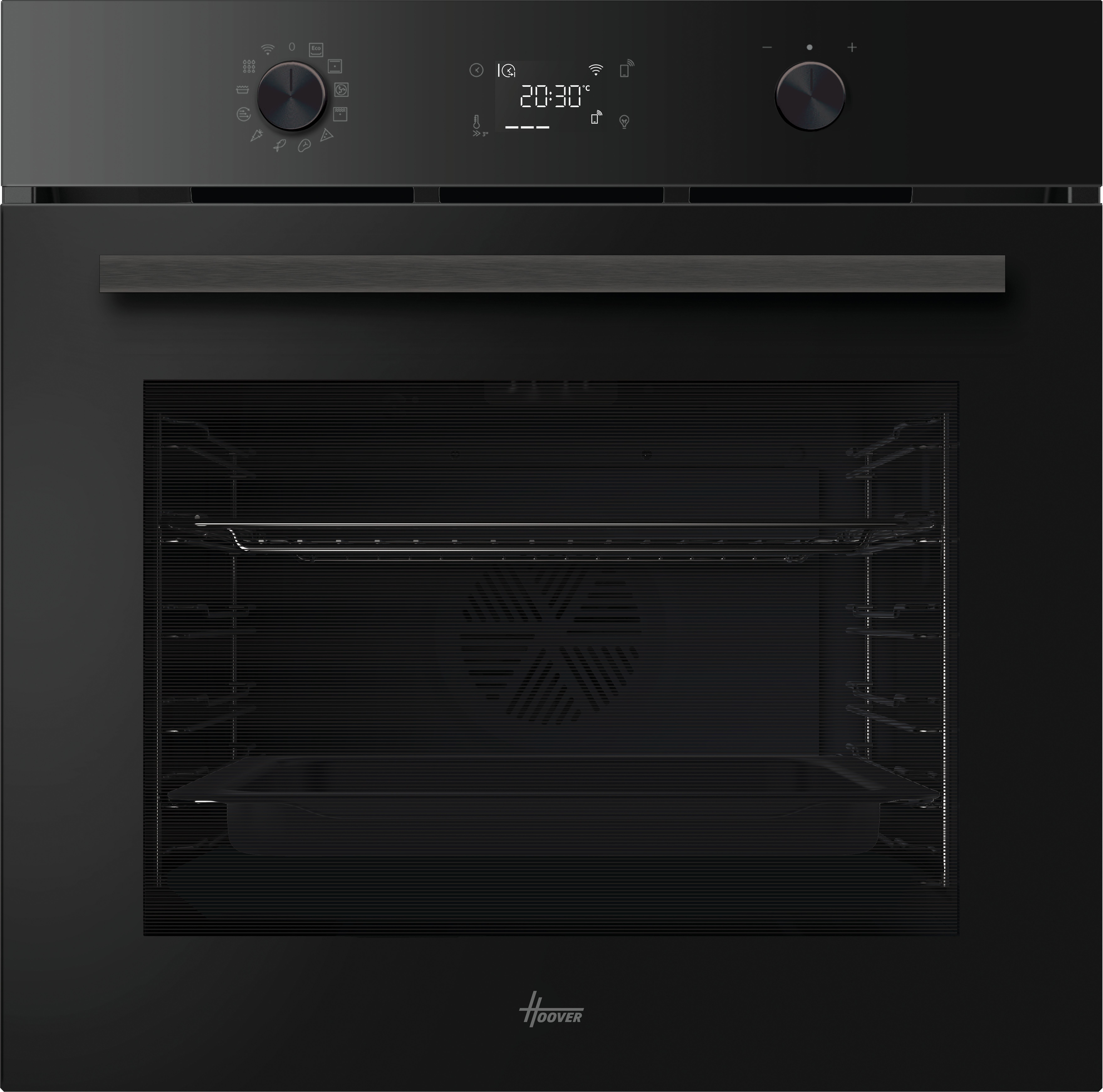 Hoover HO6 H3AB3ATB Built-in Electric Single Oven - Black - 78L Capacity - A++ Energy Rating
