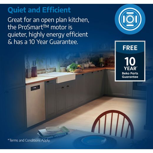 Beko bPRO 700 Fully Integrated Standard Dishwasher - Silver - Annotation - ProSmart