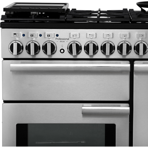 Rangemaster Professional Deluxe 90cm Dual Fuel Range Cooker - Stainless Steel