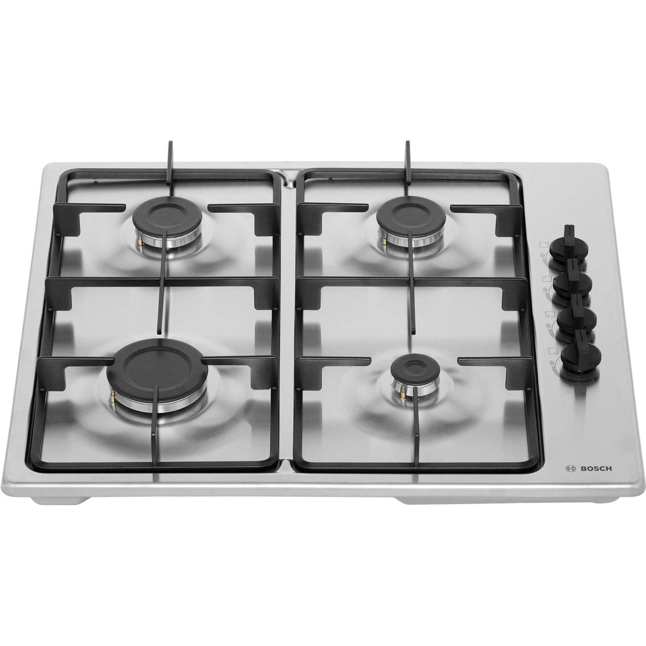 Bosch PBP6B5B60 Serie 2 Built In 58cm 4 Burners Gas Hob Stainless Steel 4242002821221 eBay