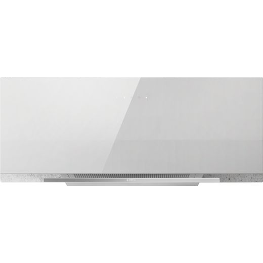Elica APLOMB-WH-90 90 cm Chimney Cooker Hood - White Glass - A Rated