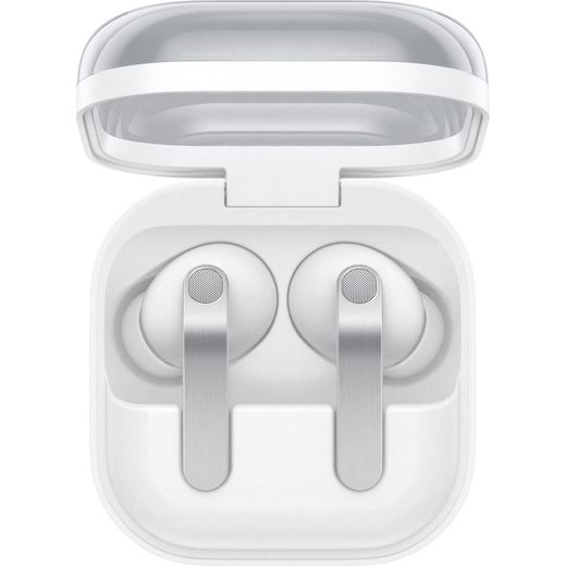 Samsung Galaxy Buds4 Pro Headphones - White - Front case with lid open shot