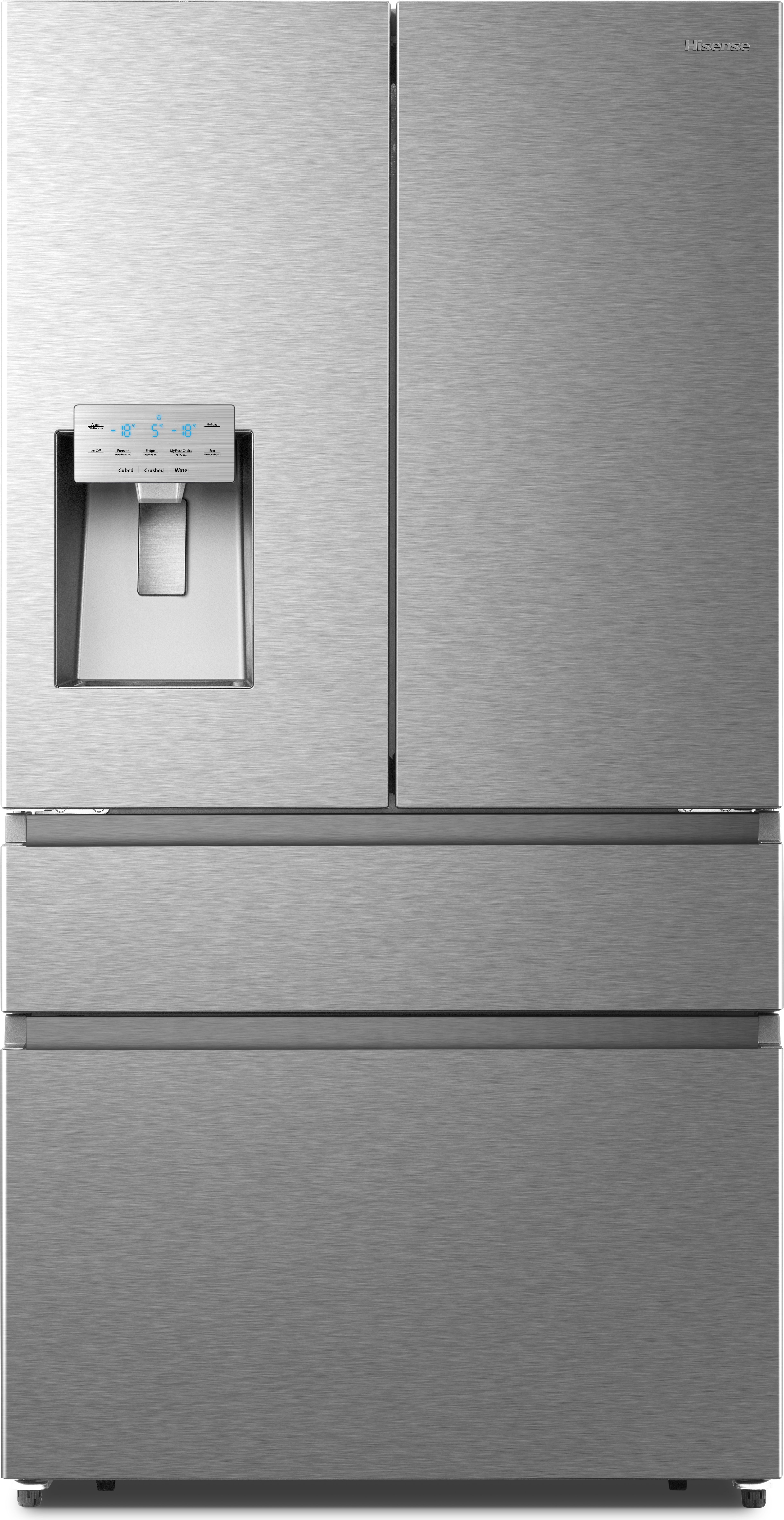 Hisense RF728N4SASE Total No Frost American Fridge Freezer - Stainless Steel - E Rated, Stainless Steel
