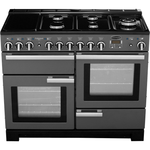 Rangemaster Professional Deluxe 110cm Dual Fuel Range Cooker - Slate