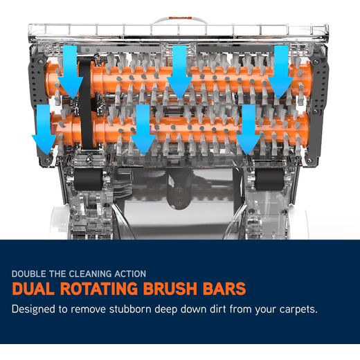 Vax Dual Power Pet ECR2V1P Carpet Cleaner - Annotation -   Dual rotating brush shot