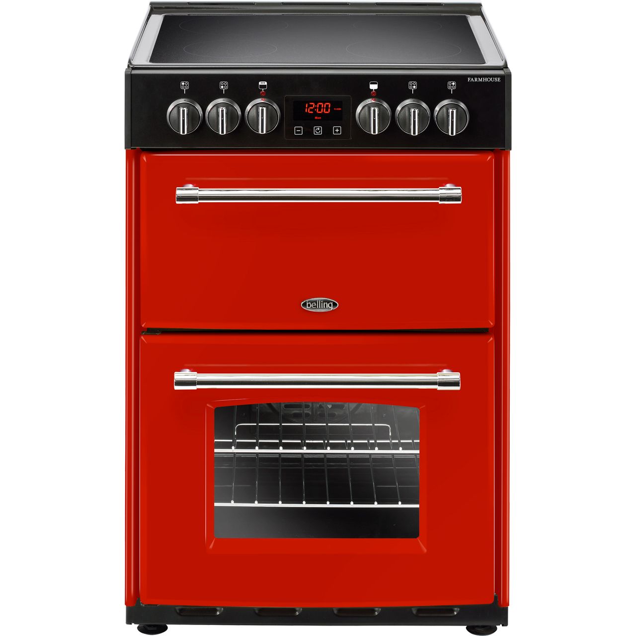 red electric cooker 55cm
