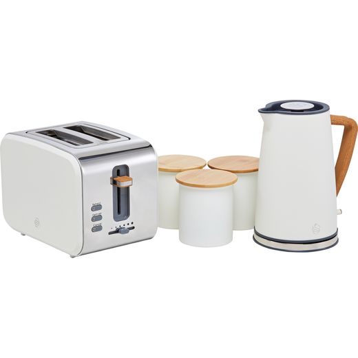 Swan Nordic STRP3025WHTN Kettle And Toaster Set - White