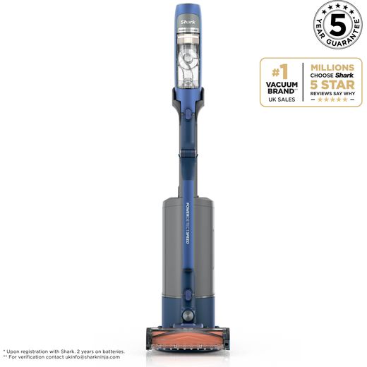 Shark PowerDetect Speed Clean and Empty Pet Pro Cordless Vacuum Cleaner with up to 60 Minutes Run Time - Ultramarine  - Annotation - award shot