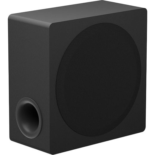 LG US80TR Bluetooth 5.1.3 Soundbar - Black - Woofer left perspective