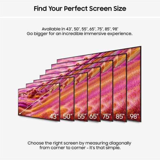 Samsung QN90F 50" 4K Ultra HD MiniLED Neo QLED Smart TV [2025] - Annotation - Perfect screen size