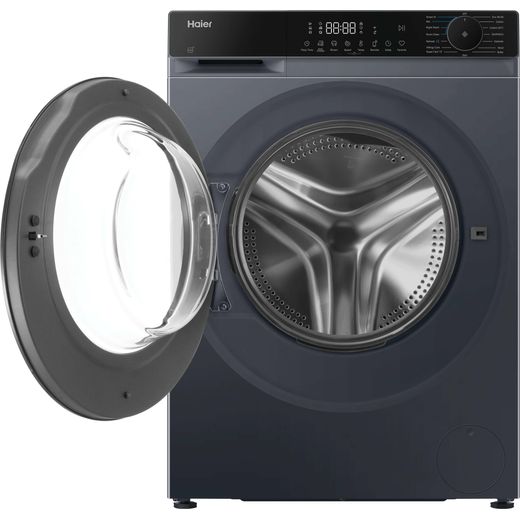 Haier X5 HW130BP14357GUUK 13kg Washing Machine with 1400 rpm - Graphite - Door open