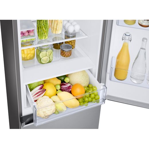 Samsung Series 5 60/40 Total No Frost Fridge Freezer - Silver - High perspective shelf shot