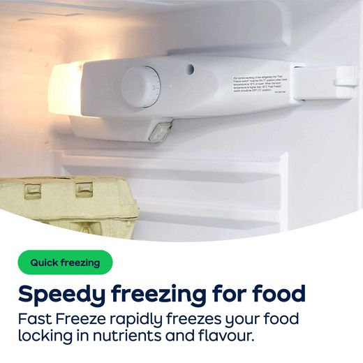 Indesit INK 21411 G4UK Fridge Freezer Silver - AO Annotation - Fast-Freeze