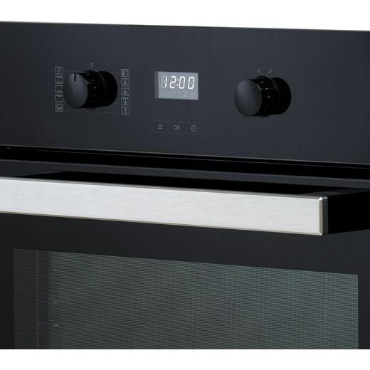 Miele H2455B Built In Electric Single Oven - Black - Close up shot