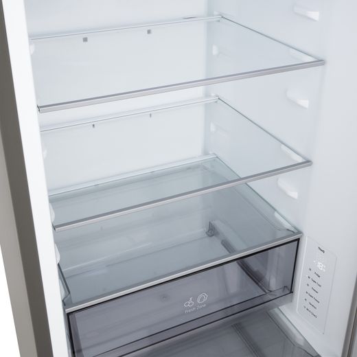 LG GBBSJ10EPY 186cm No Frost Fridge Freezer - Prime Silver - Close up door shelf shot