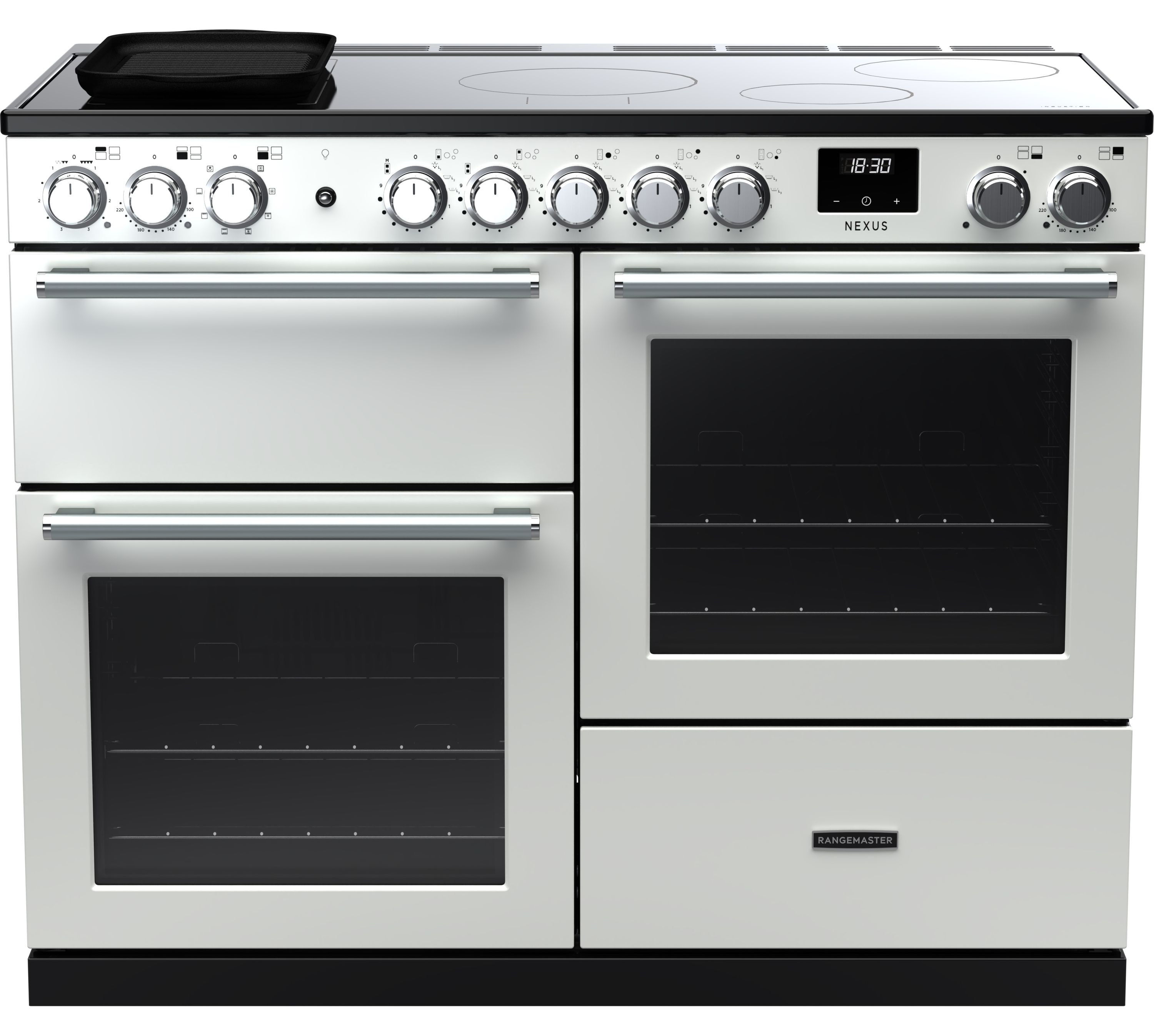 Rangemaster NEXO110EIPWHT/CM1 110cm Electric Induction Range Cooker - White