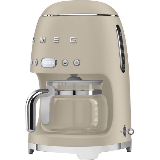 Smeg 50's Style Drip Filter Coffee Machine - Moonlight - left perpsective  shot