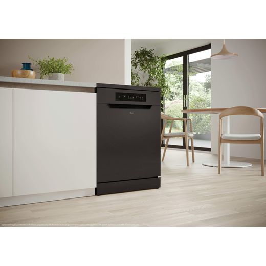 Hoover H-DISH 300 Standard Dishwasher - Black - Dishwasher in kitchen shot