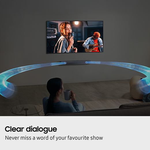 Samsung B-Series HW-B46CF Bluetooth 2.1 Soundbar - Black - Annotation - Dialogue
